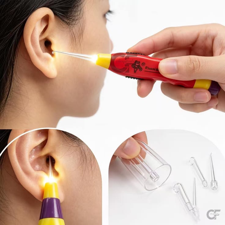 Flashlight EARPICK Cleaner (Pack of 4)