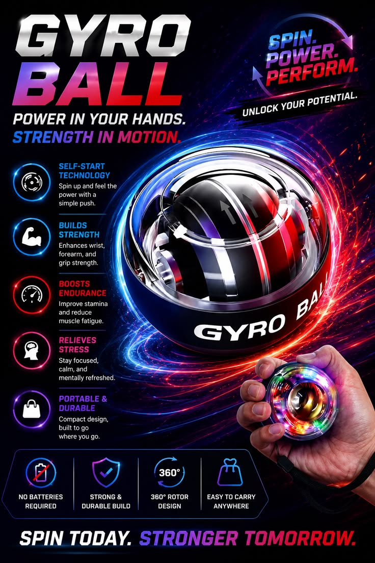 Gyro Ball With Light
