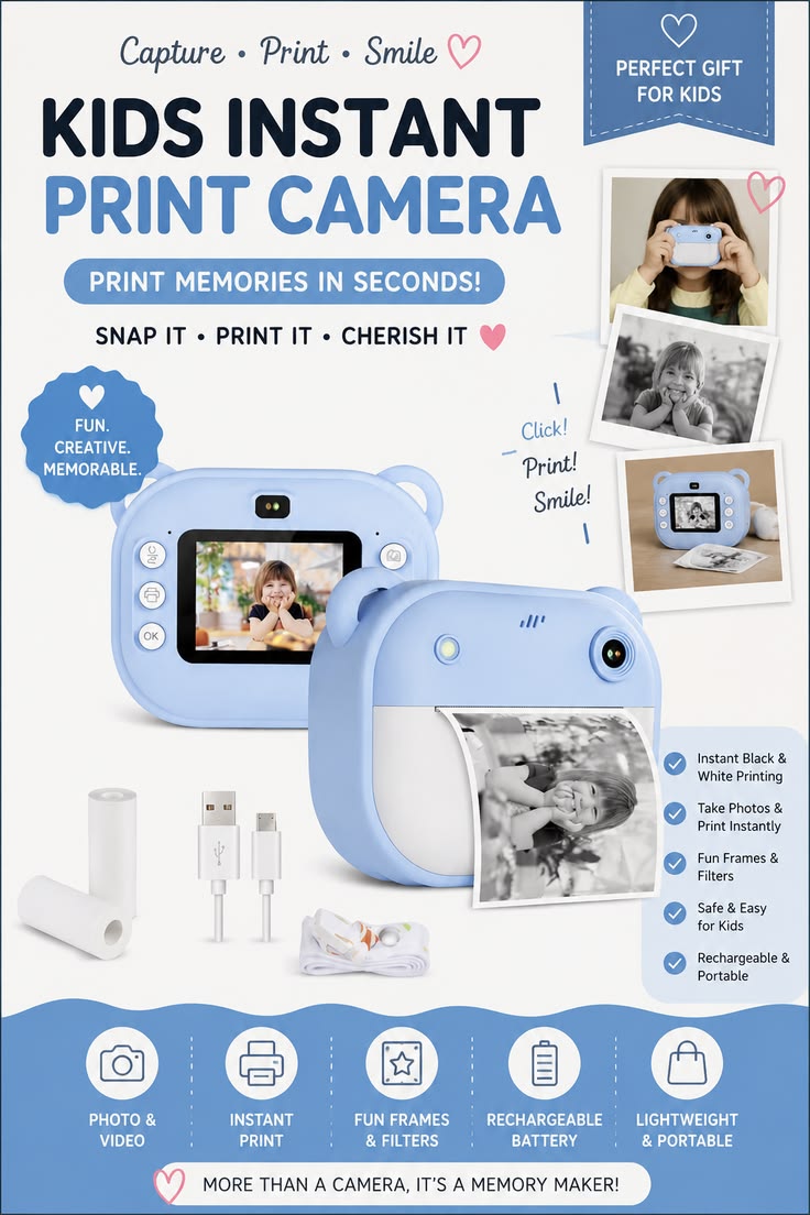 Instant Print Camera