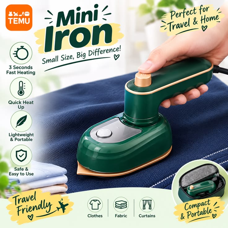 Portable Mini Iron