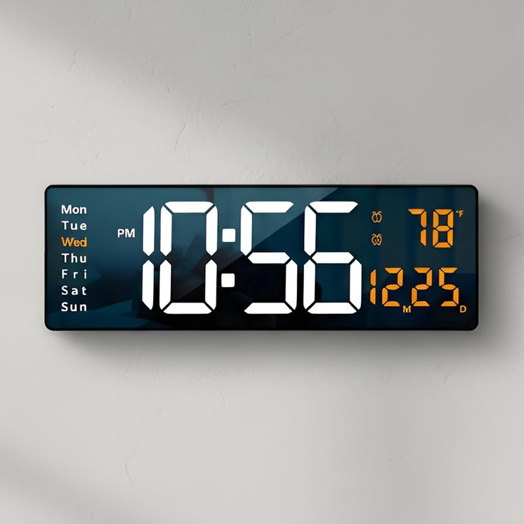 Large Digital Wall Clock