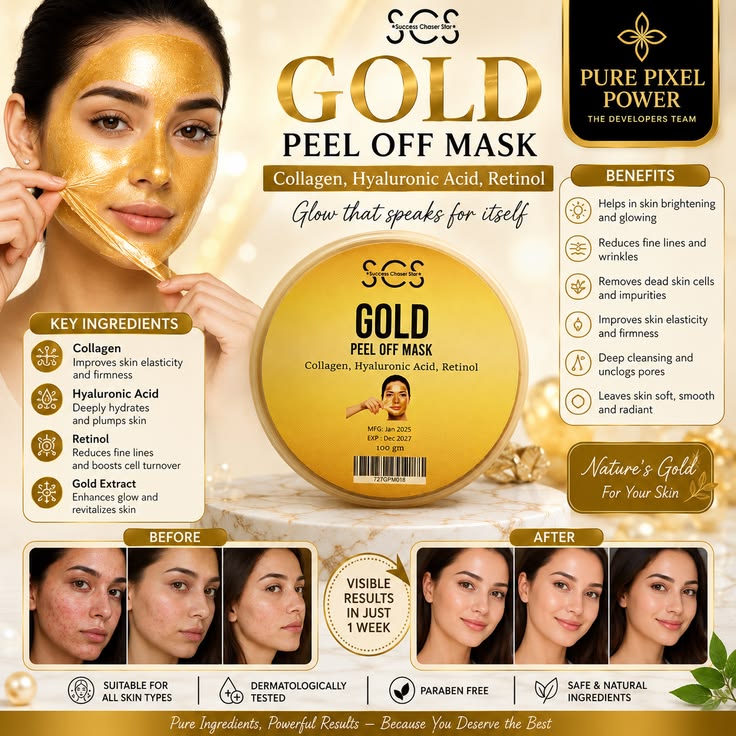 GOLDEN PEEL OF MASK {buy 1 get}