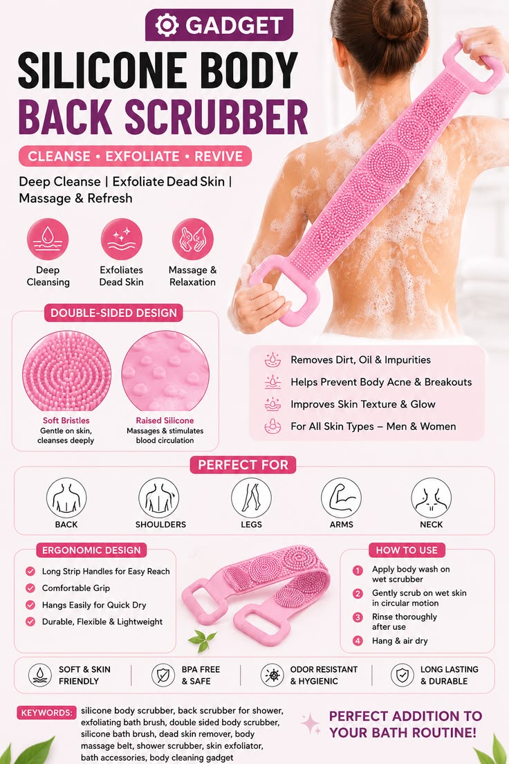 Body back scrubber