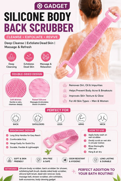 Body back scrubber