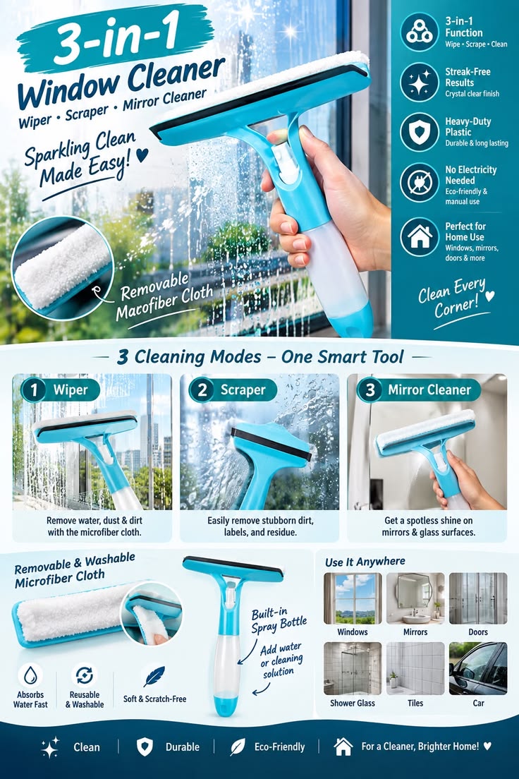 Multifunctional Spray Wiper