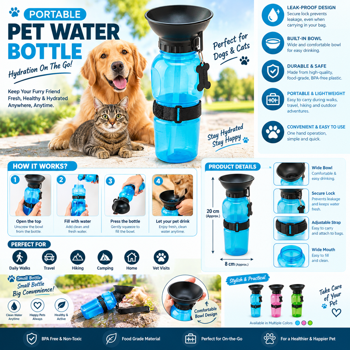 Pet Aqua Water Bottle