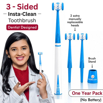 Myorl-Care My1Brush- 3-Sided Soft Toothbrush