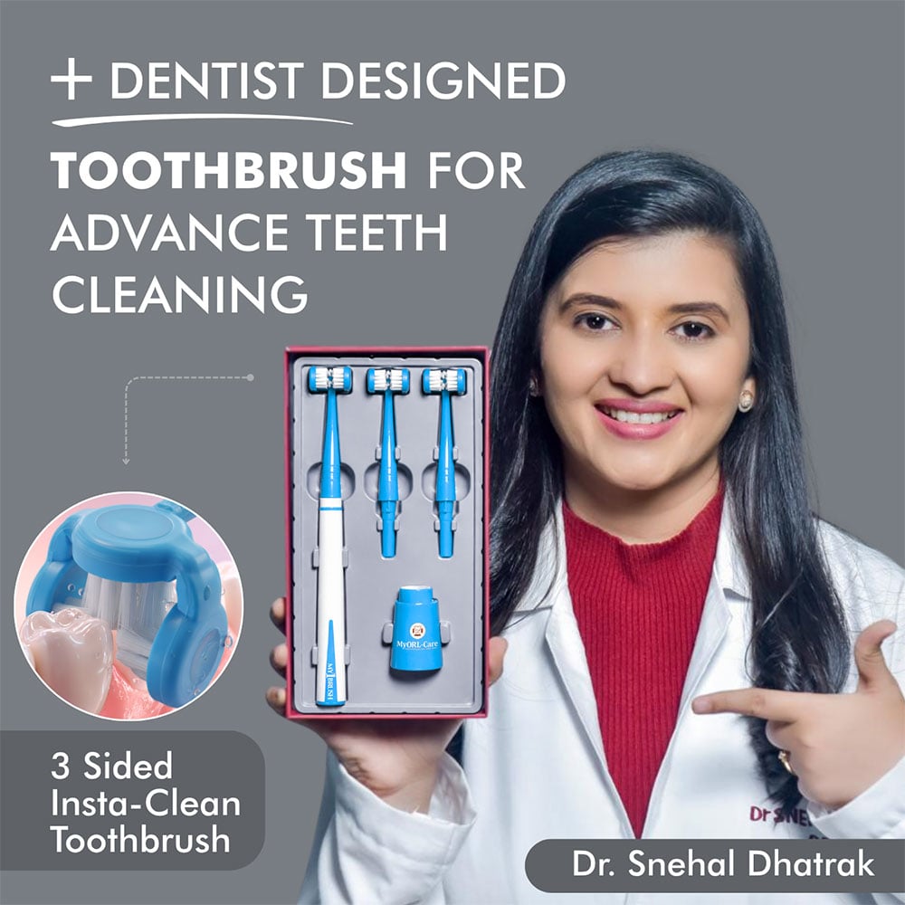 Myorl-Care My1Brush- 3-Sided Soft Toothbrush