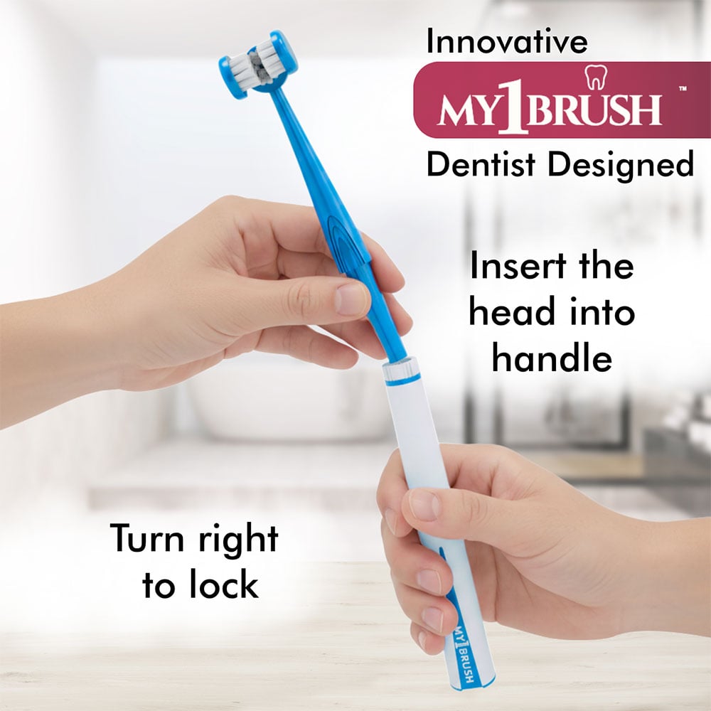 Myorl-Care My1Brush- 3-Sided Soft Toothbrush